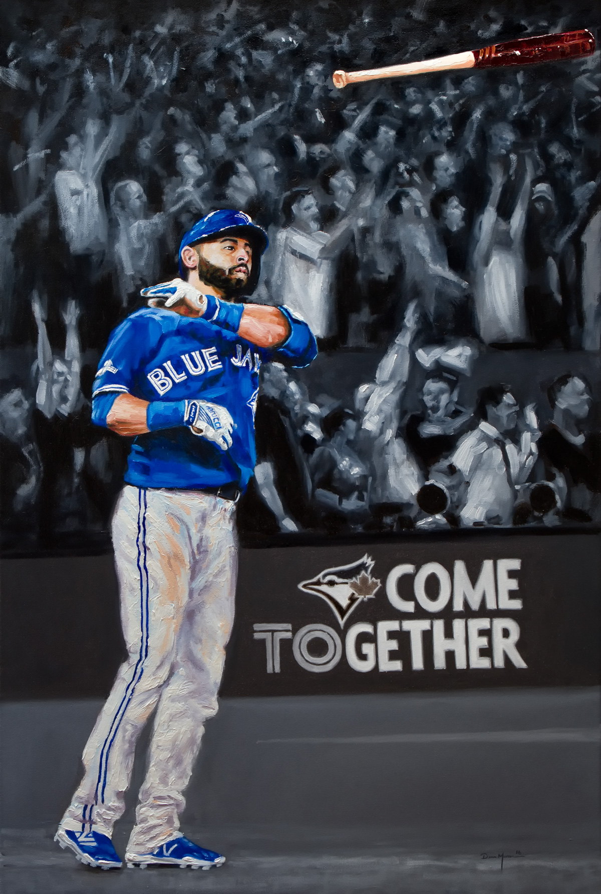 Bautista Bat Flip © Dean Miller