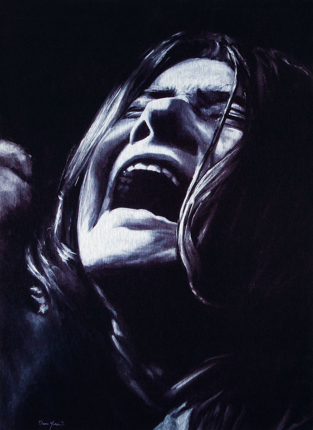 Janis Joplin Aluminum Print © Dean Miller